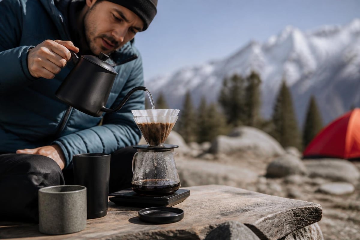 Coffee brewing variables outdoors
