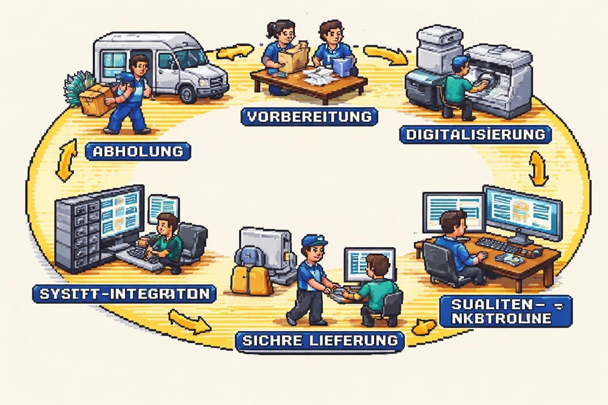 Digitalisierungsprozess Dokumente