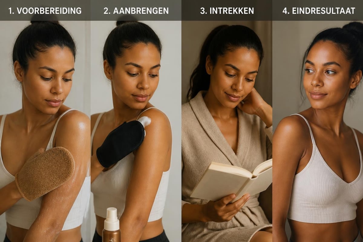 Zelfbruiner applicatie stappen