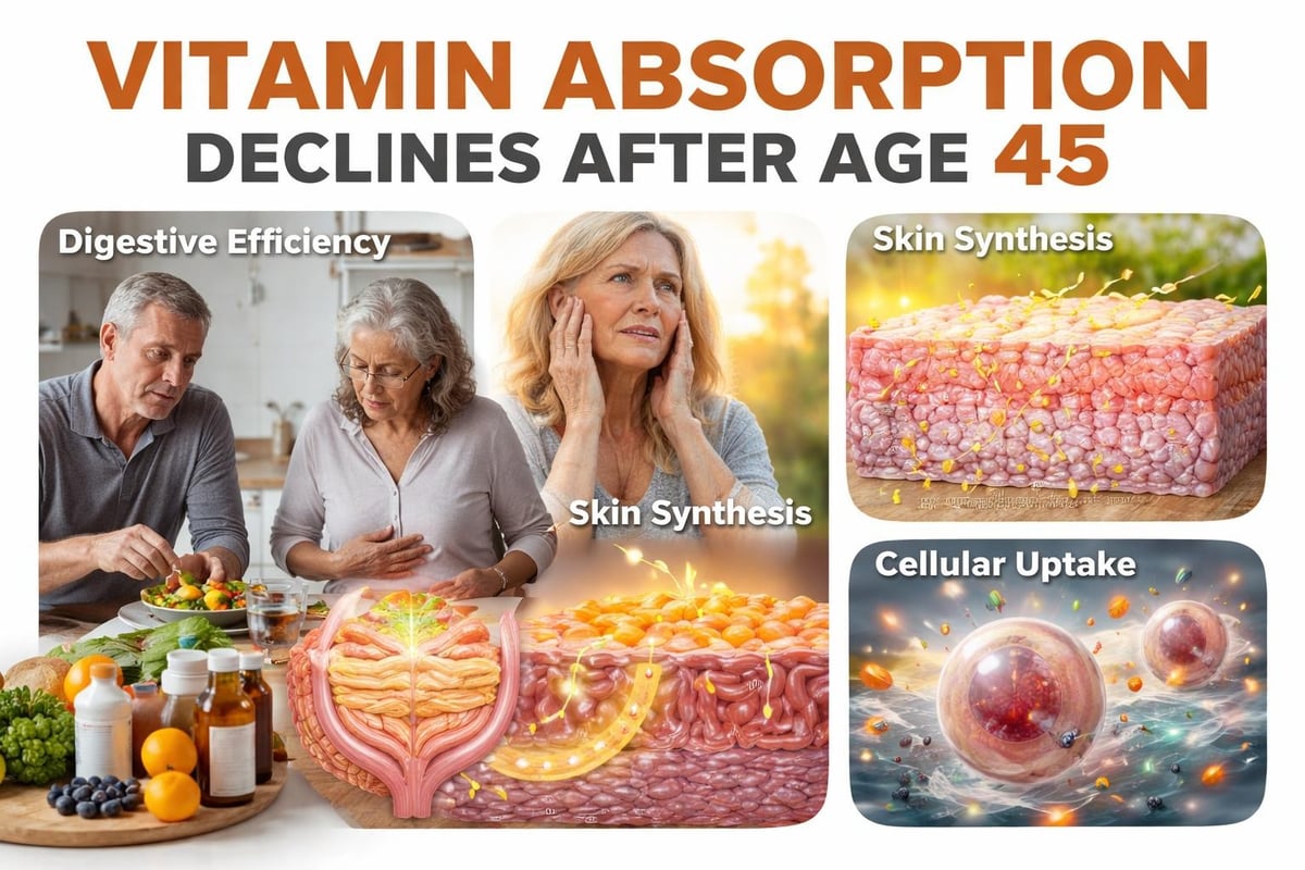 Age-related vitamin absorption changes