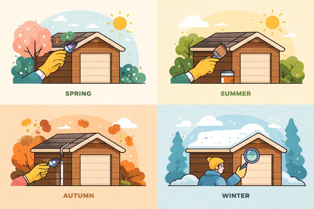 Timber garage maintenance schedule