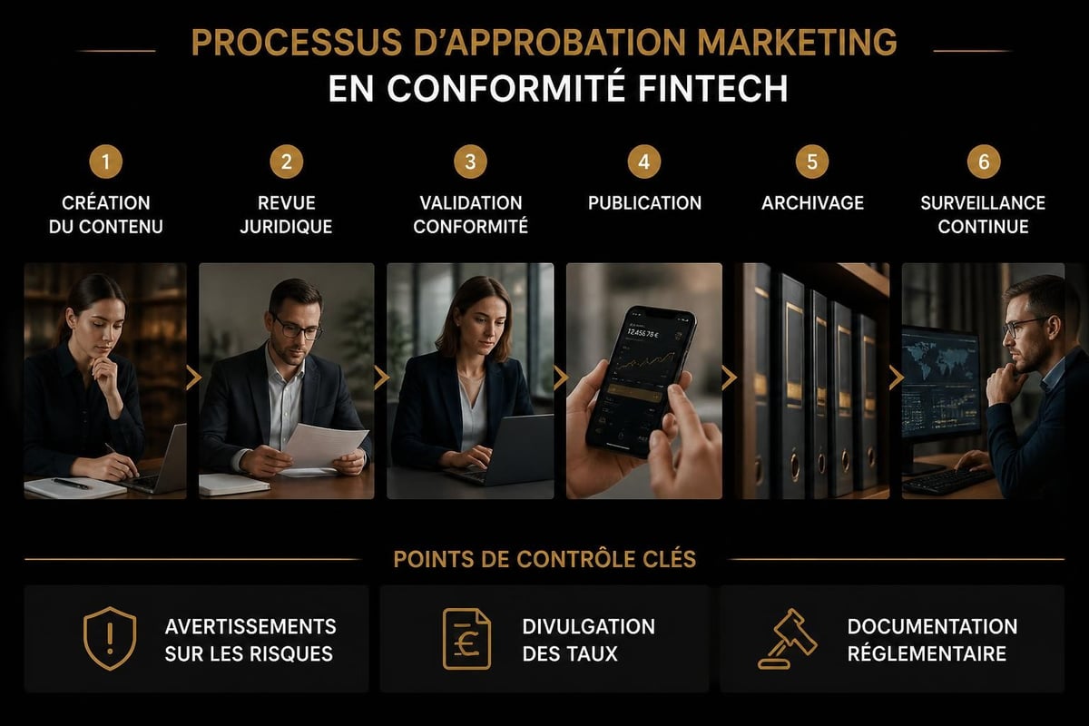 Fintech marketing compliance workflow