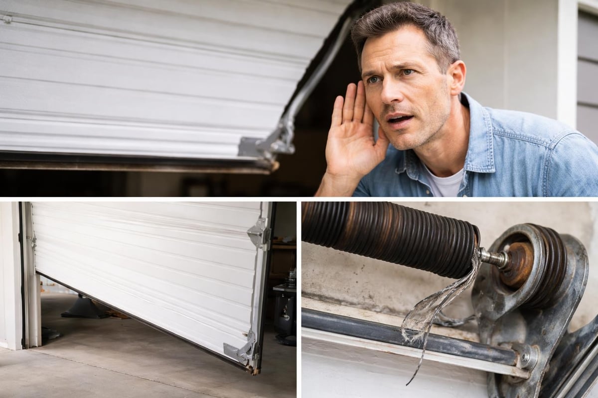 Warning signs for garage door repair
