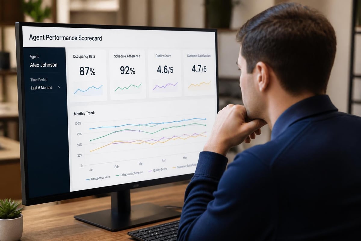 Agent productivity dashboard