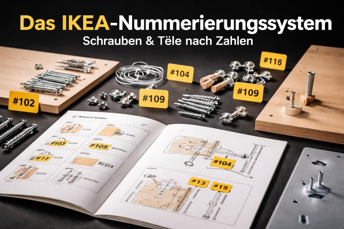 IKEA Anleitung Nummerierungssystem