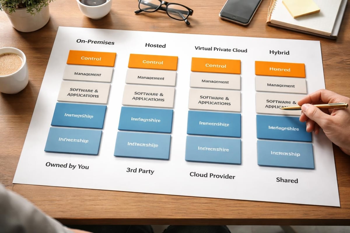 Private cloud deployment models comparison