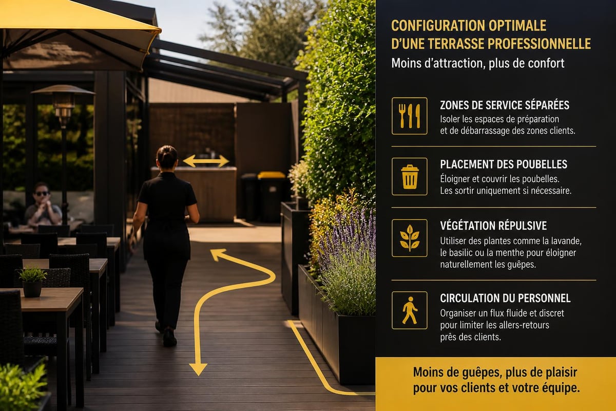 Aménagement préventif terrasse HORECA