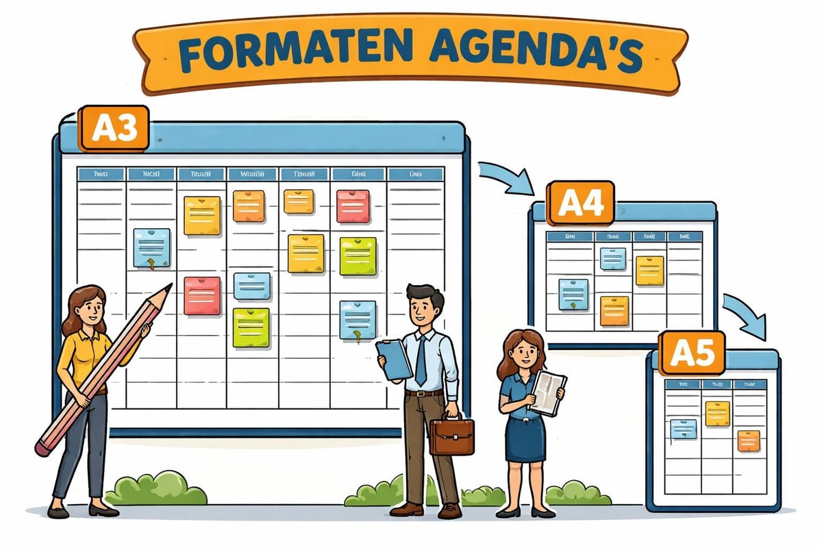 A3 agenda formaatvergelijking