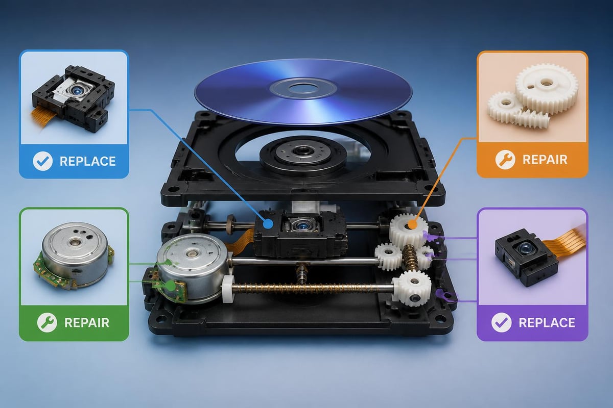 PS4 disc drive components