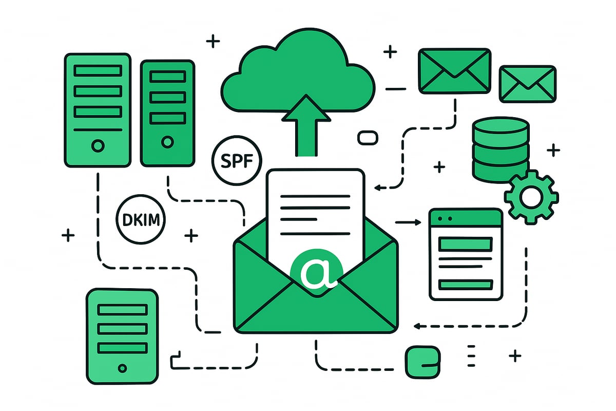 Techniniai reikalavimai ir el. pašto siuntimo infrastruktūra