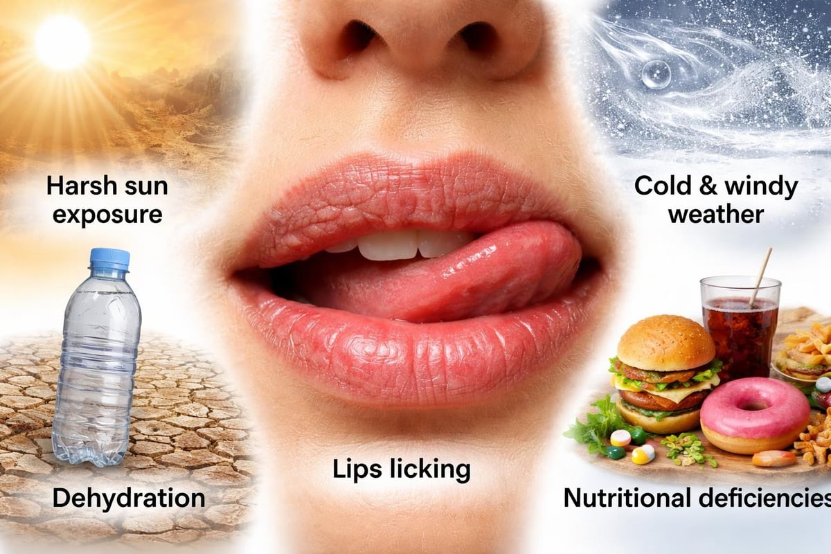 Causes of dry lips