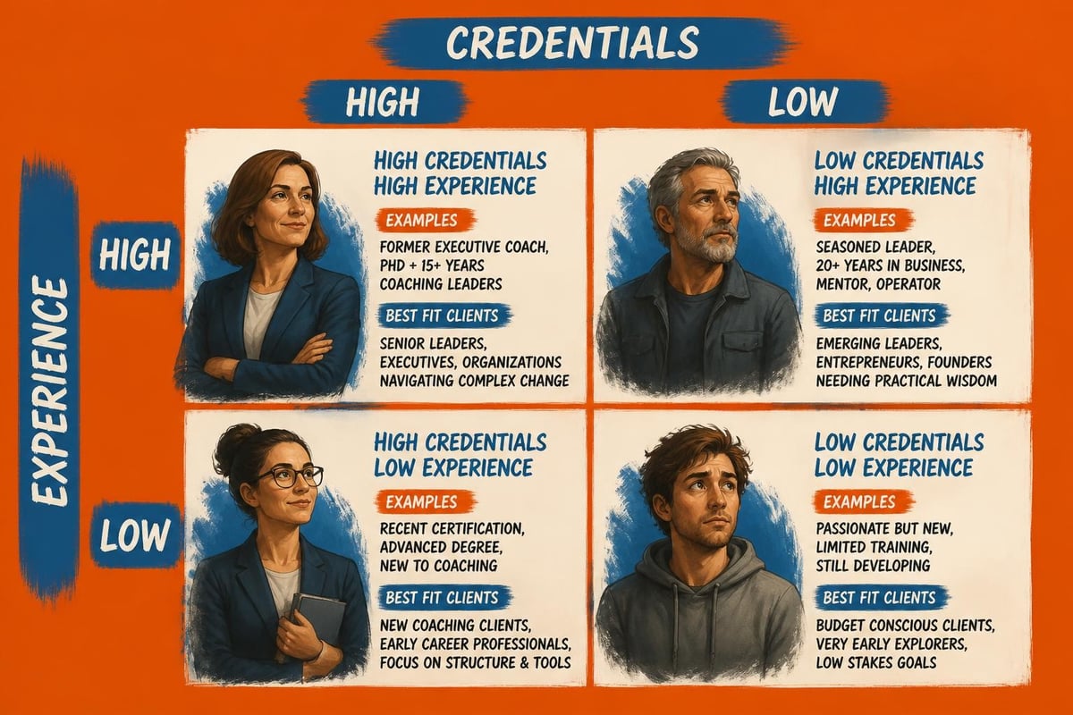 Experience and credentials matrix