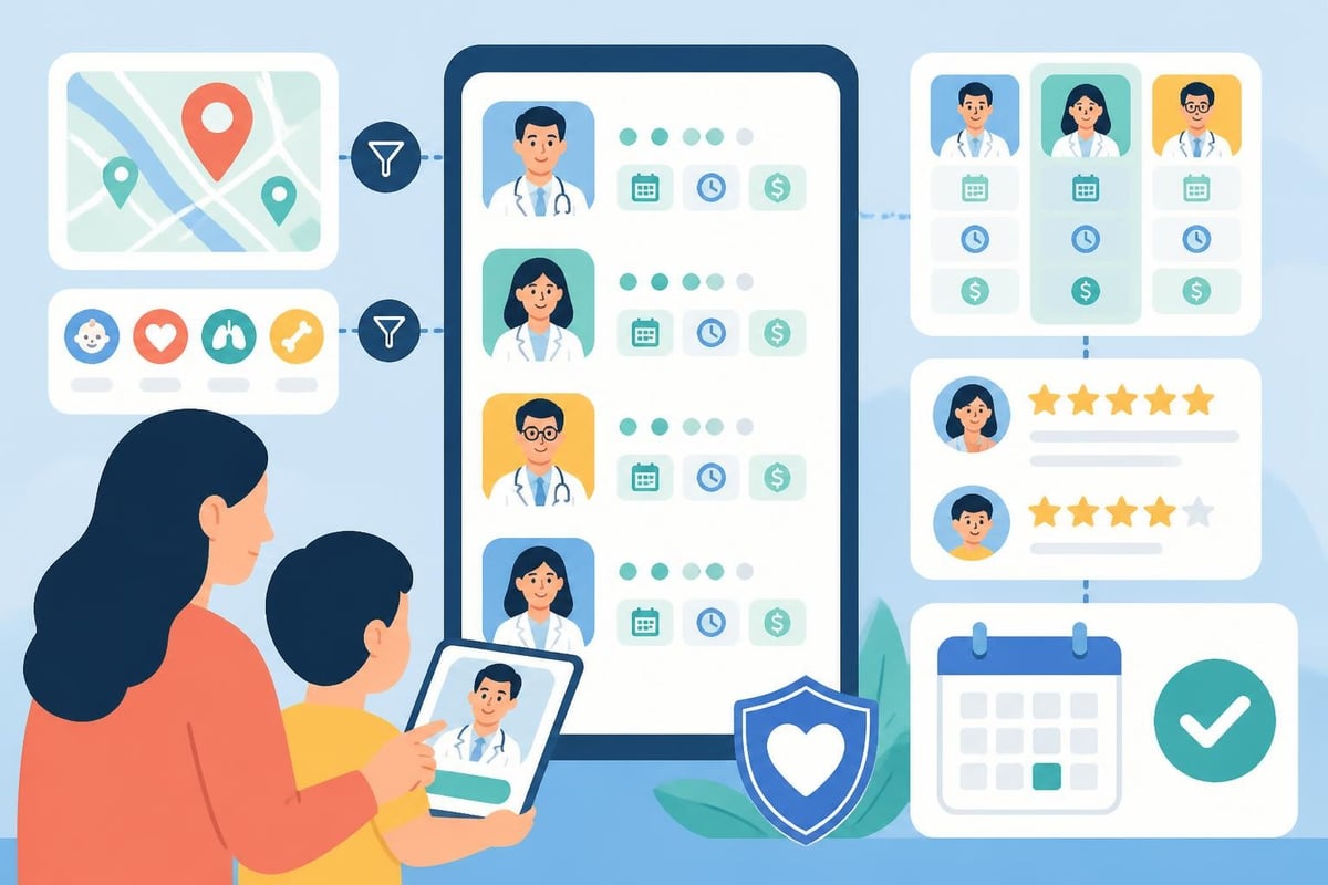 Ricerca online specialista pediatrico