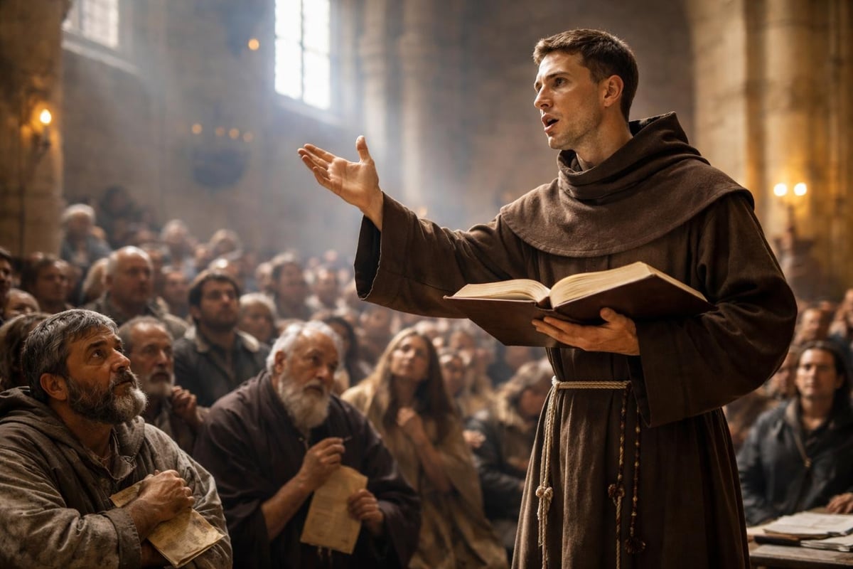 Anthony de Padua preaching ministry