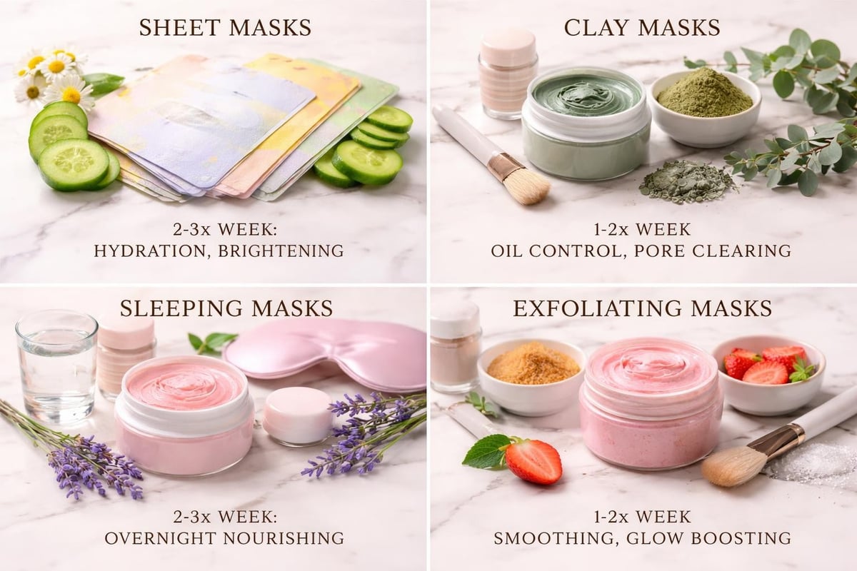 Korean beauty mask types