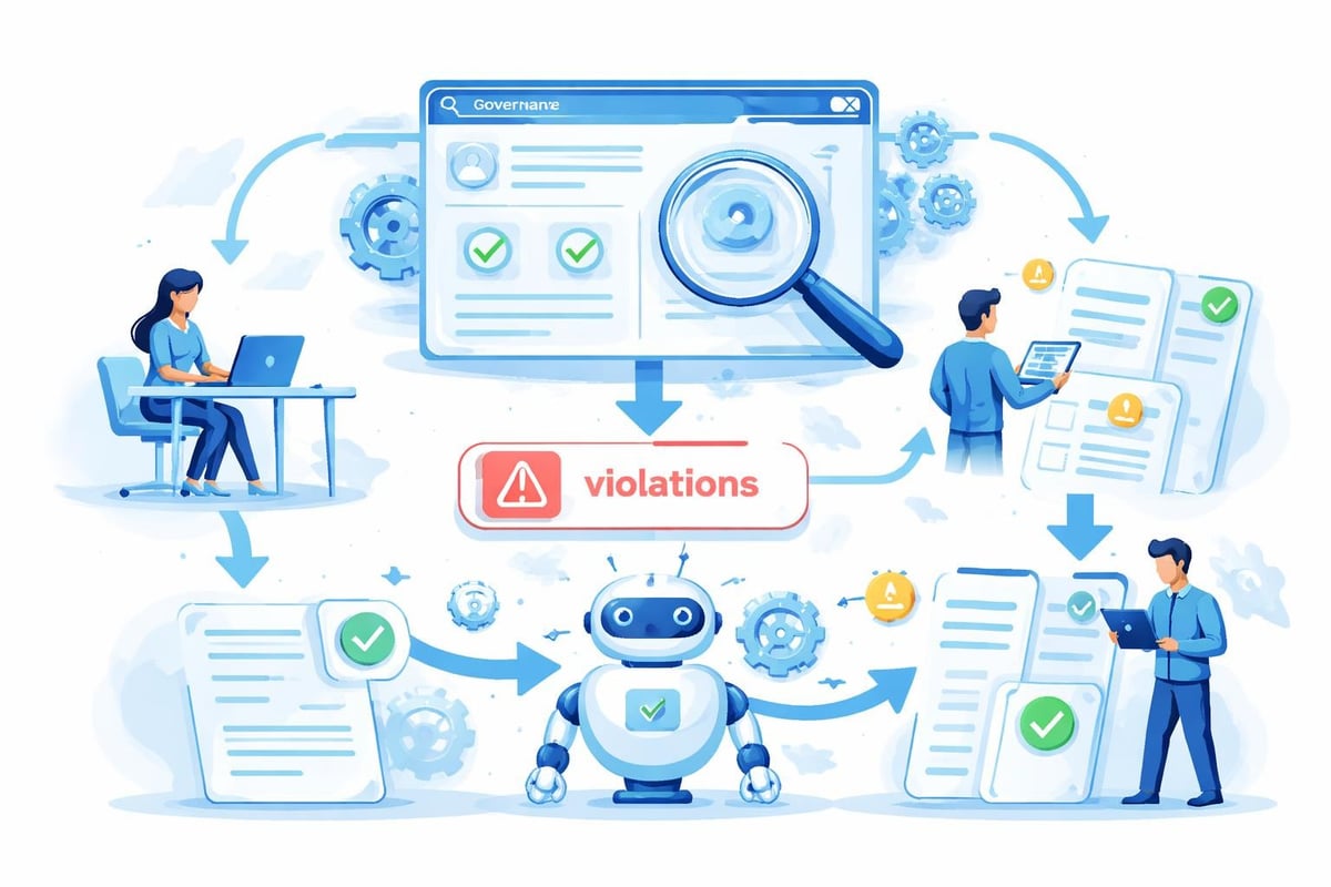 AI policy enforcement workflow
