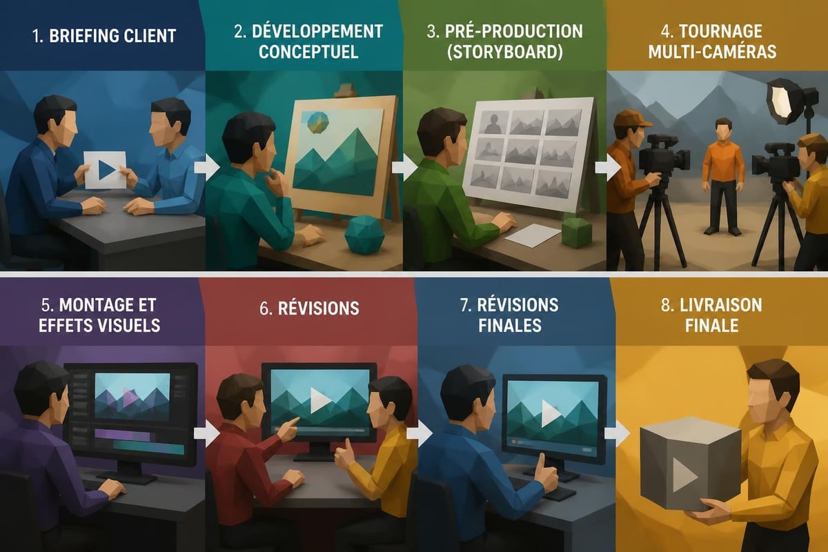 Workflow de production vidéo