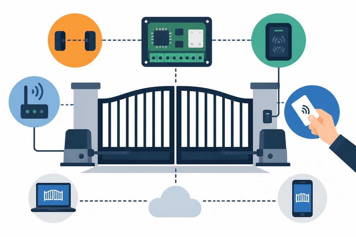 Smart Gates: A Professional Guide For 2026 1 Smart Gate Component Integration