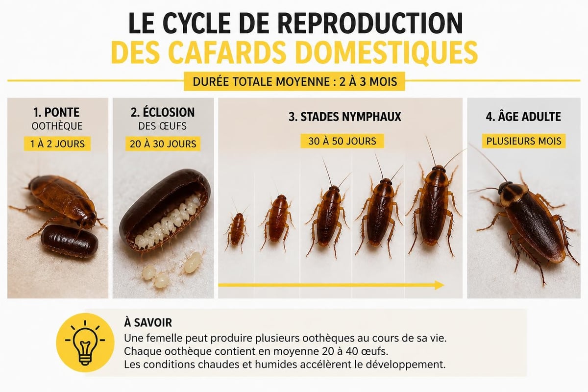 Cycle de vie des cafards