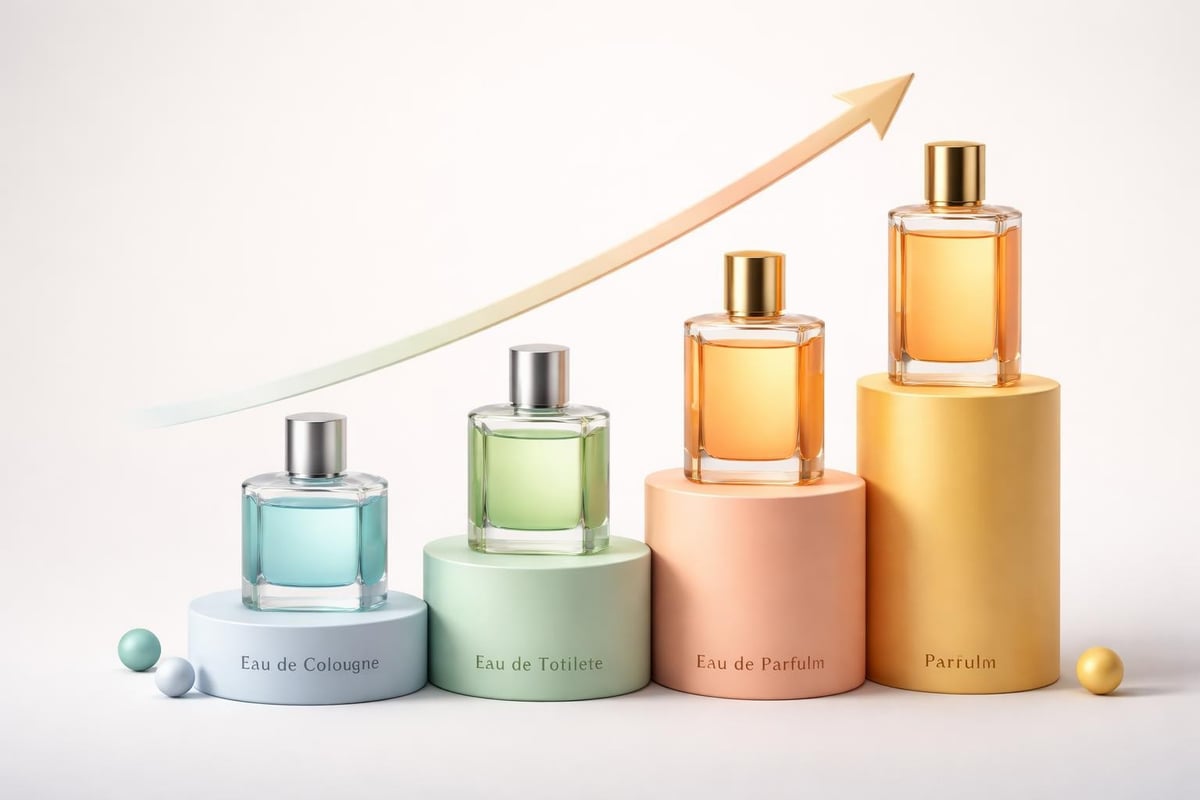Fragrance concentration pyramid