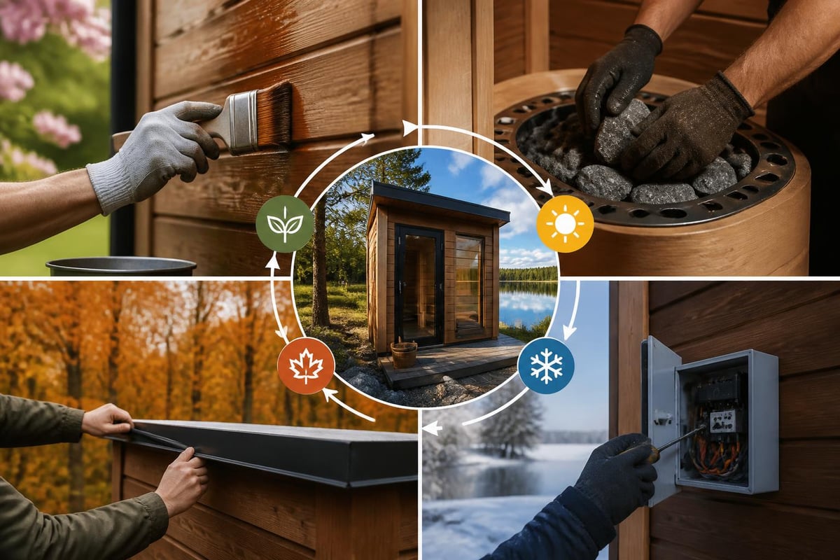 Sauna maintenance schedule