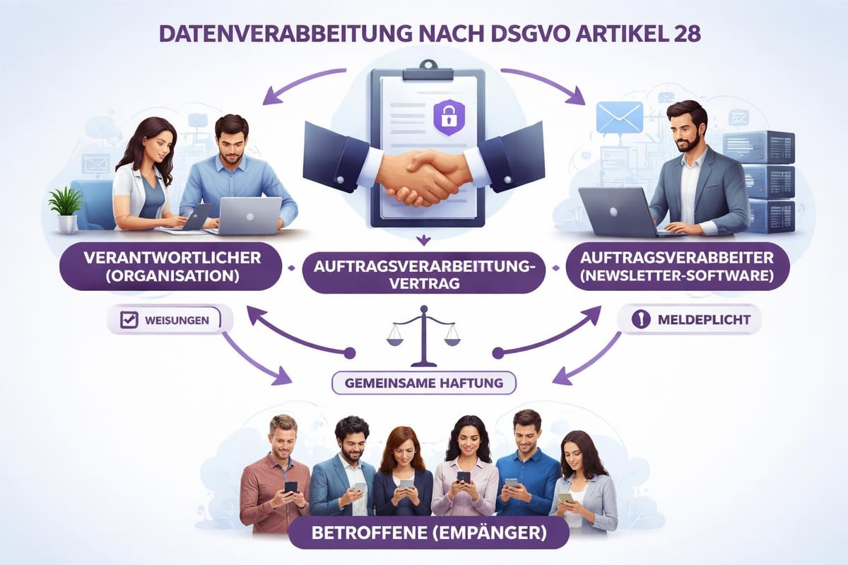 DSGVO-Rollen im Newsletter-Versand