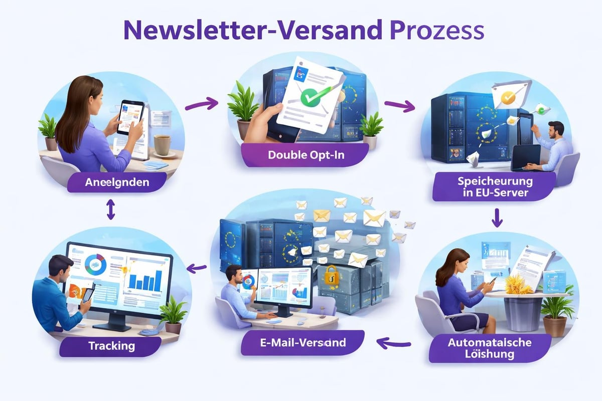 Newsletter-Datenfluss-Diagramm