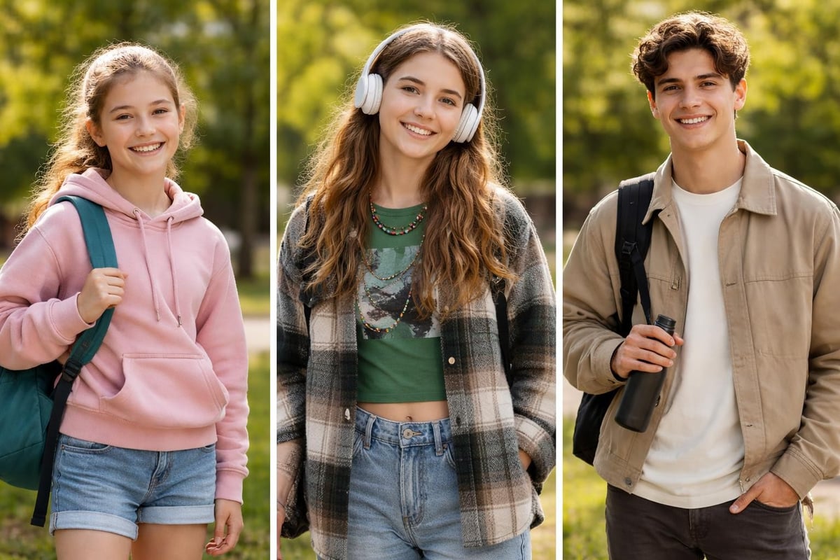 Youth clothing age group preferences