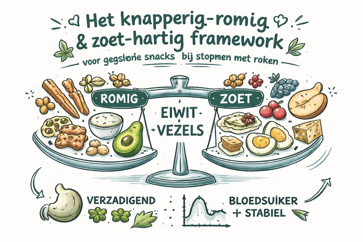 Snack framework tijdens rookstop