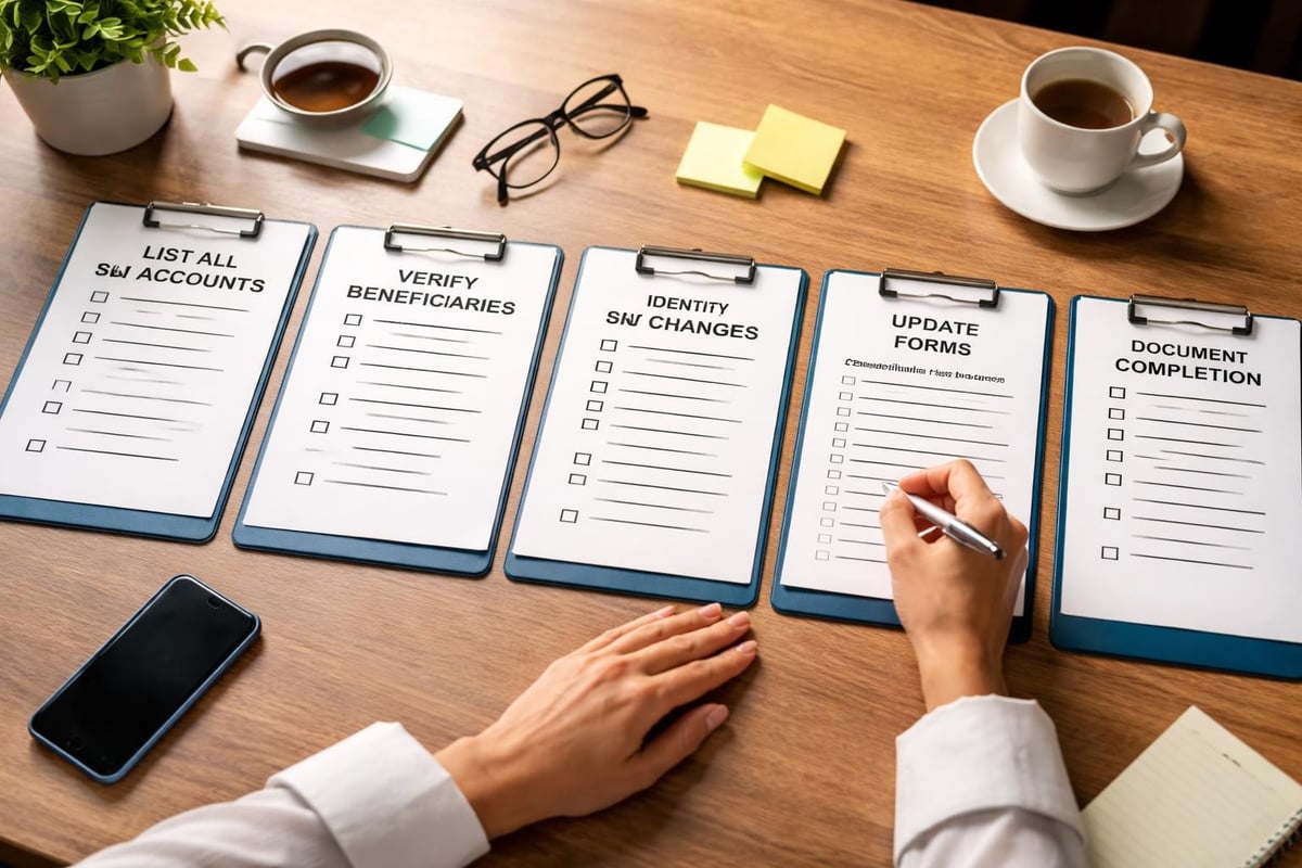 Beneficiary designation workflow