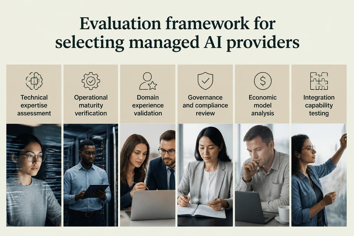 Managed AI provider selection criteria