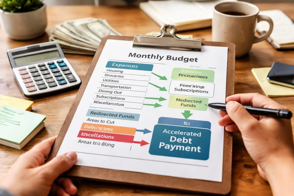 Budget optimization for debt payoff