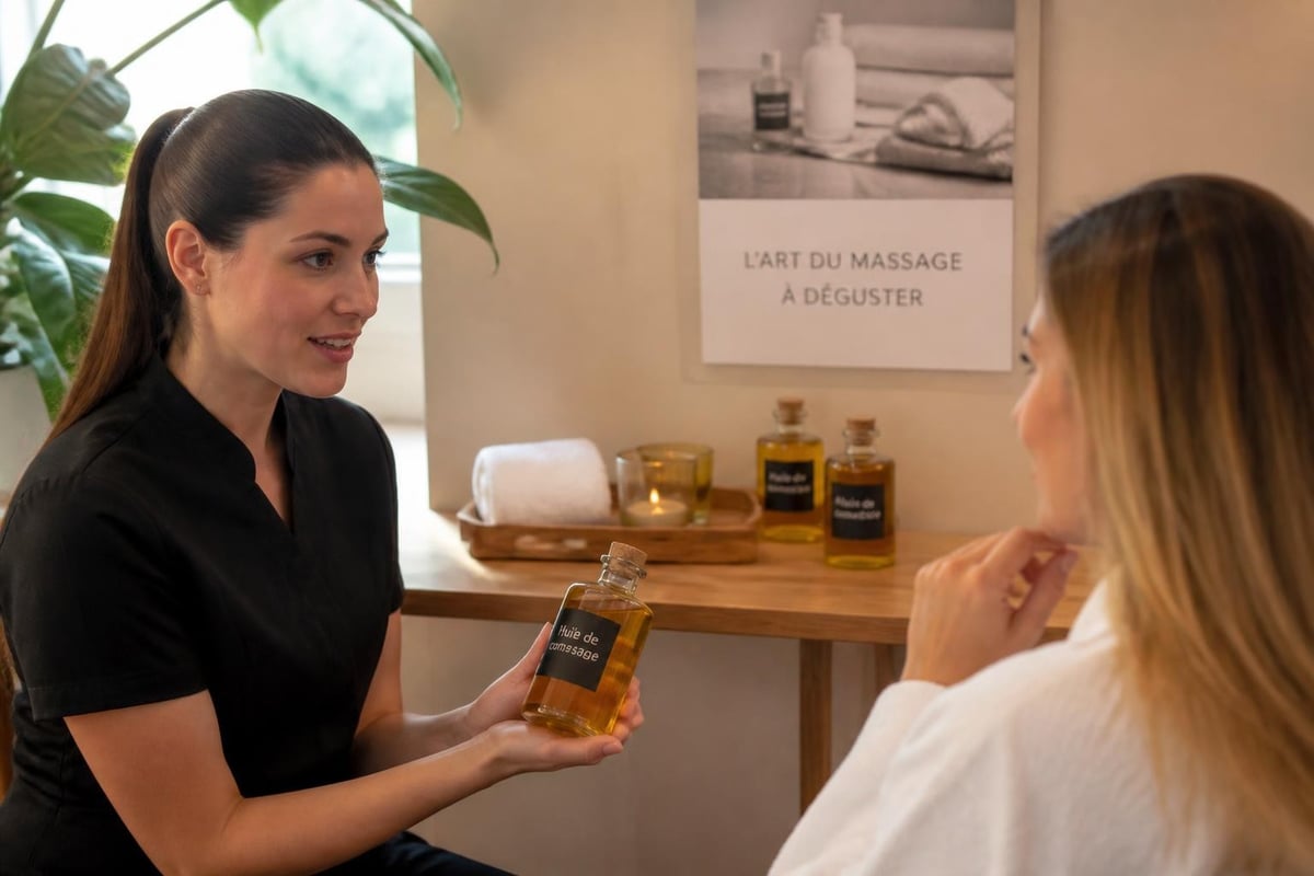 Best practices for selling edible massage oils in spas