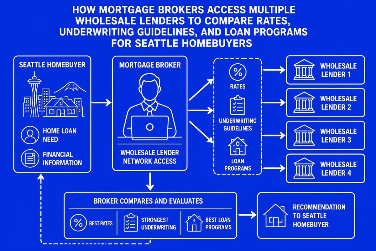 Mortgage broker lender network