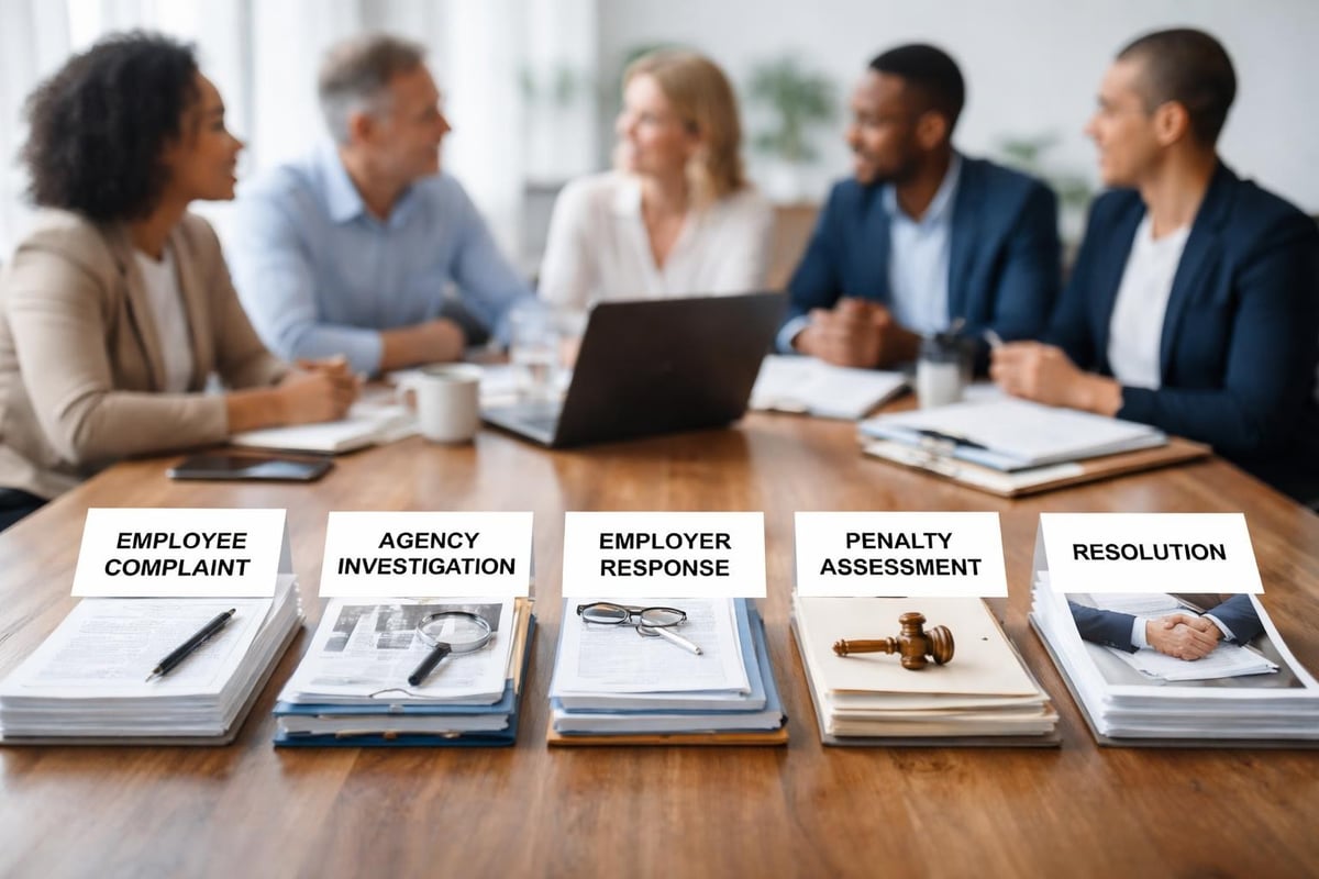 Workplace enforcement process