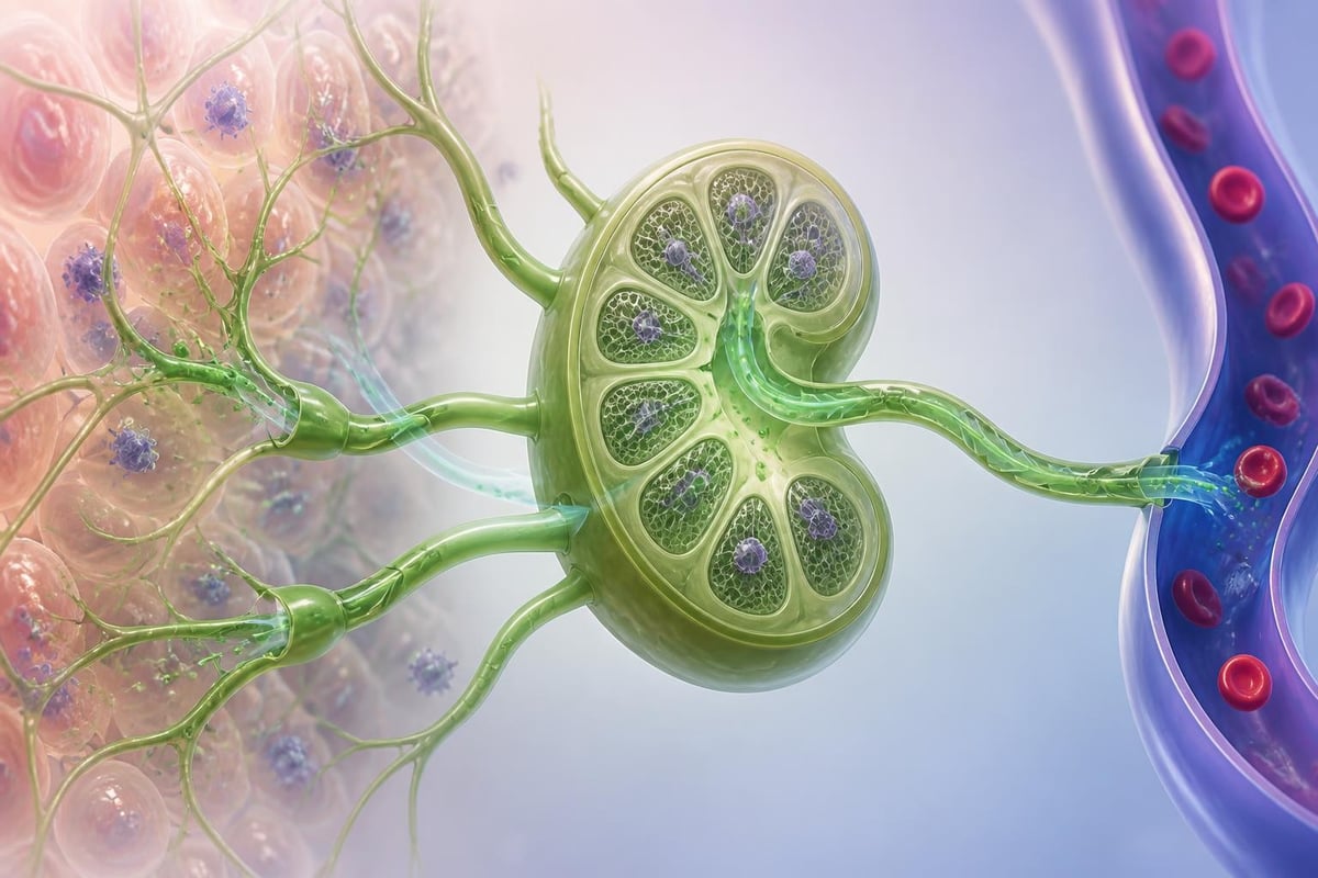 Lymphflüssigkeit und Lymphgefäße