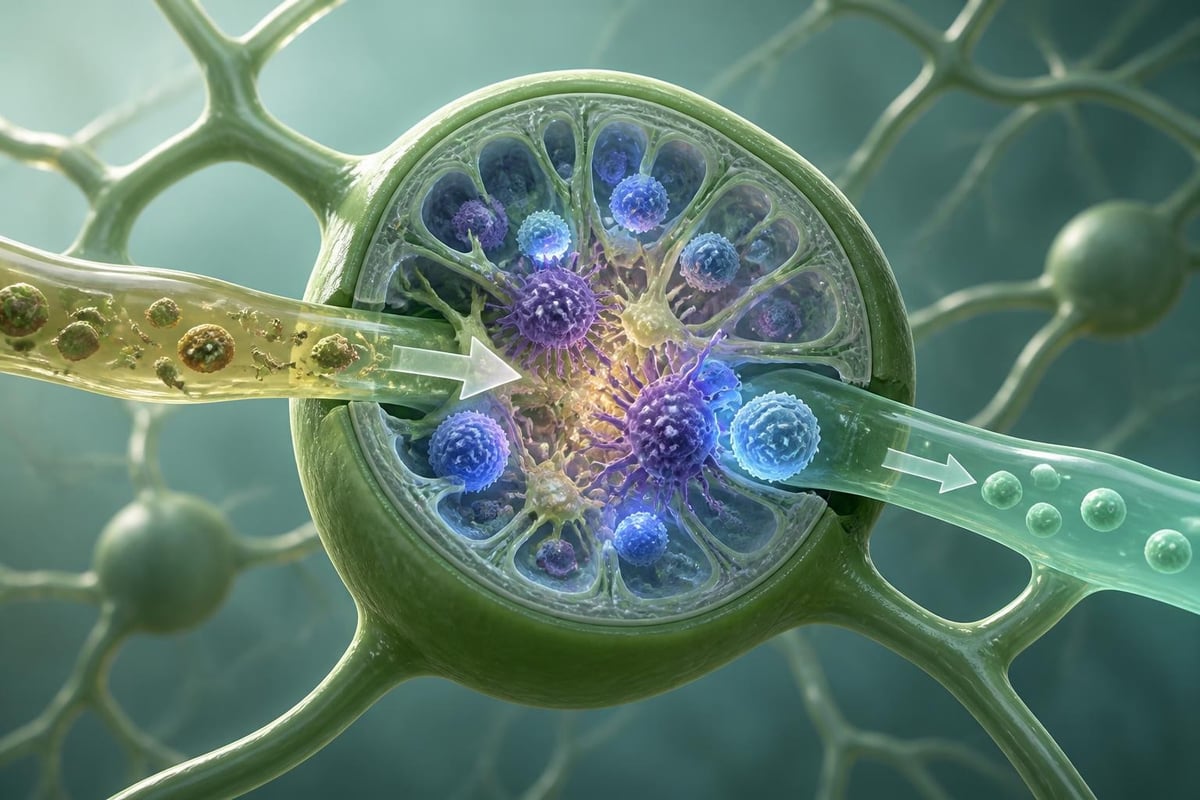 Lymphknoten und Filtration