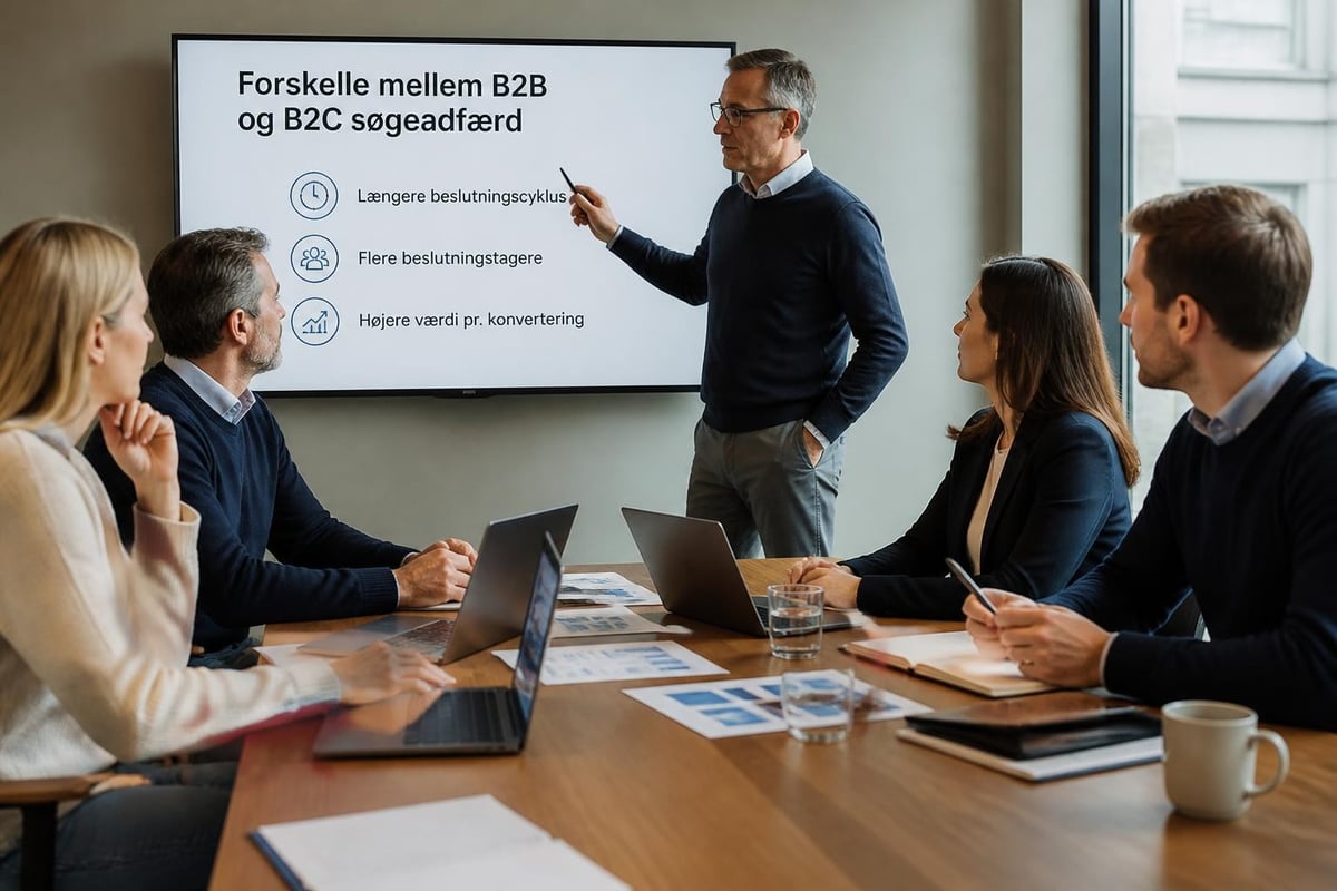 B2B versus B2C søgeadfærd
