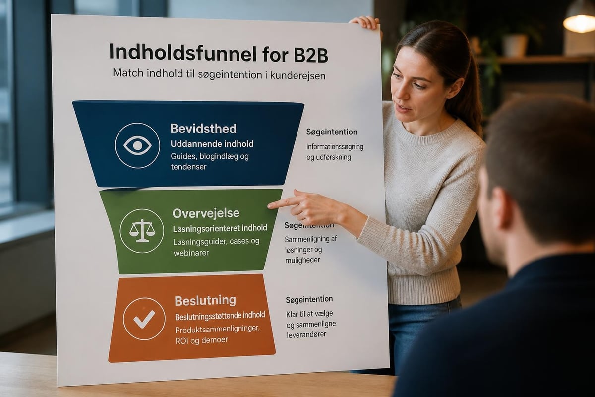 B2B content funnel struktur