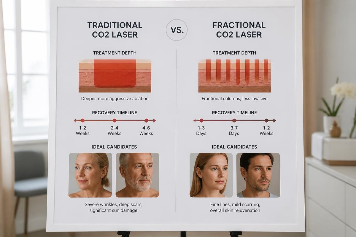 CO2 laser treatment types comparison