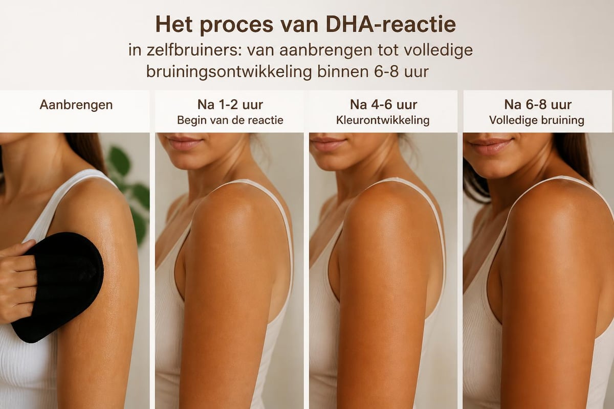 Zelfbruiner werking op de huid