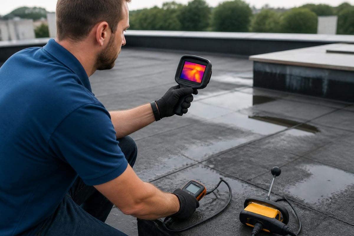Roof leak diagnostic process