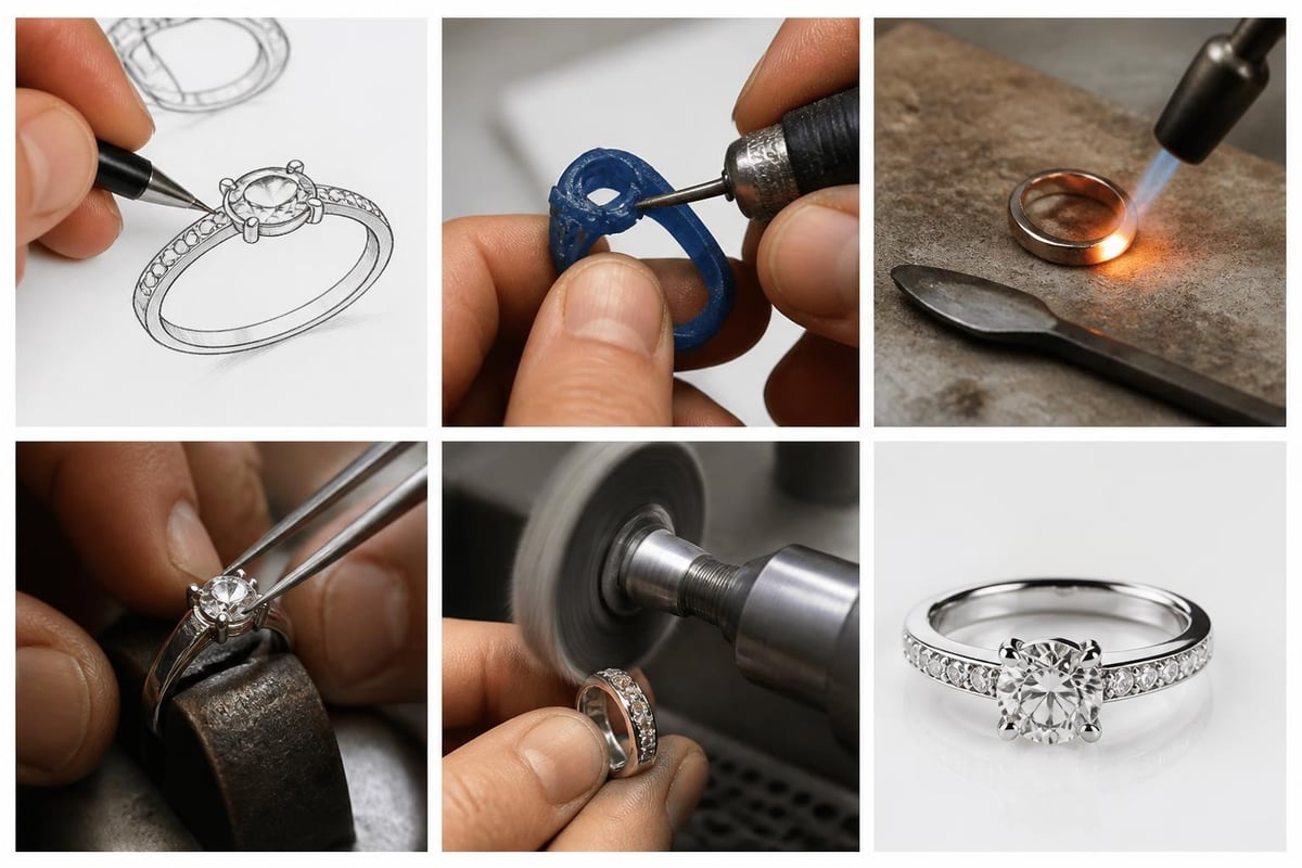 Ring design process stages
