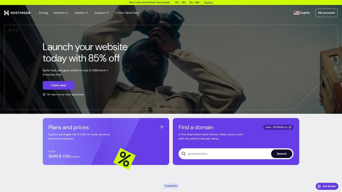 Top 8 E Commerce Sites to Watch in 2026 - Hostinger