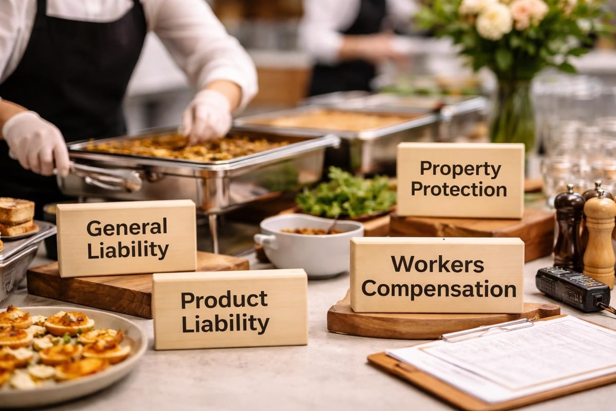Catering liability insurance coverage components