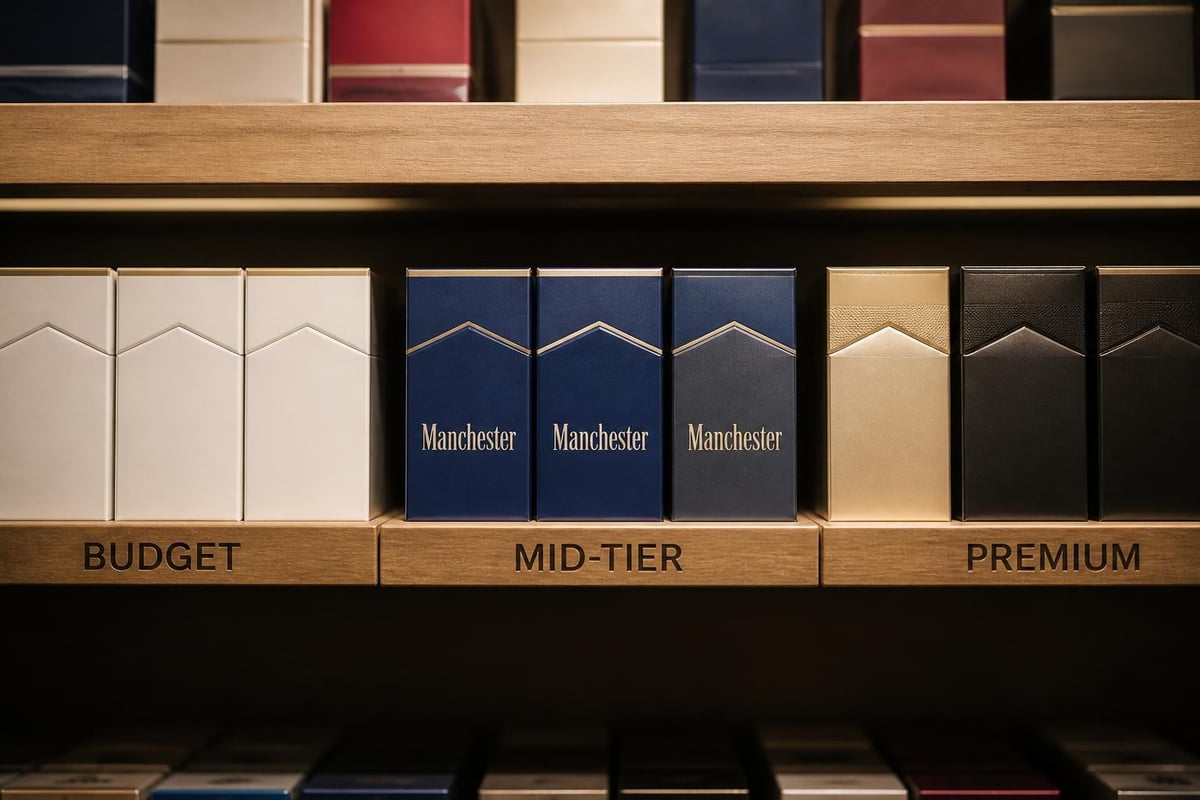 Cigarette price tier comparison