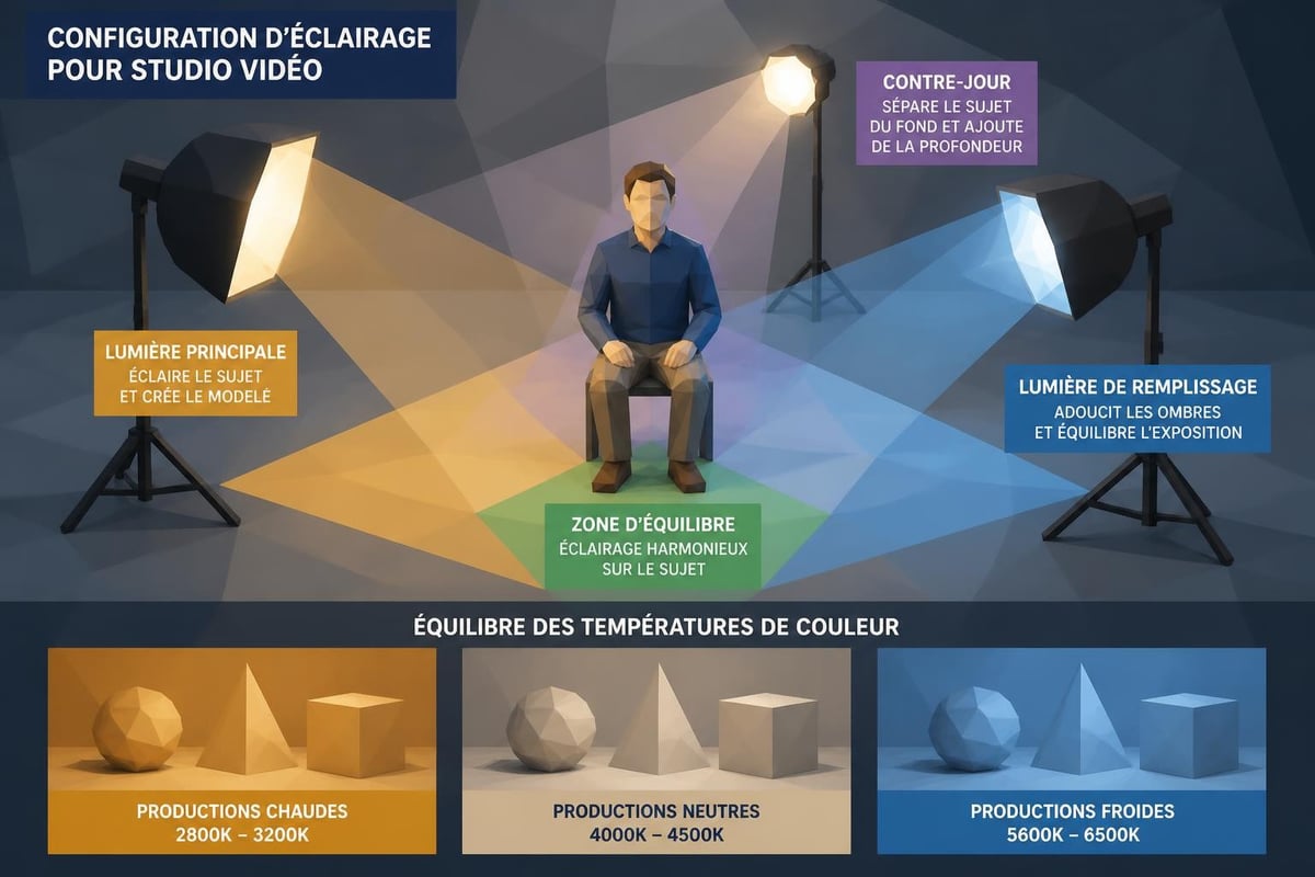 Schéma d'éclairage studio