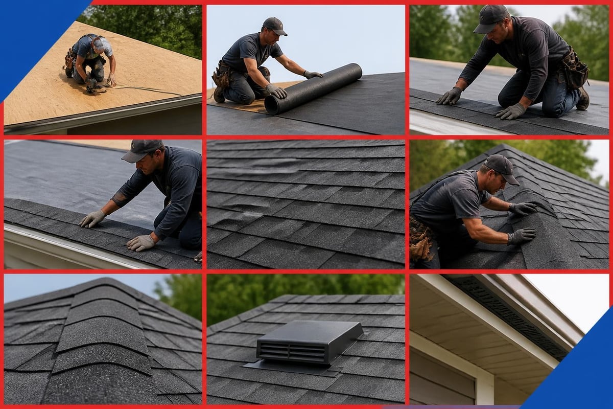 Shingle installation process