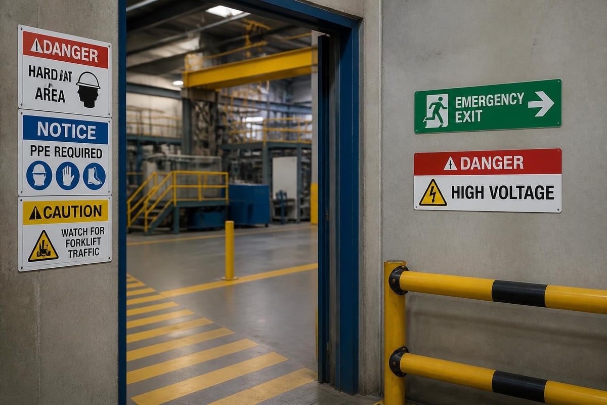 Safety signage placement strategy