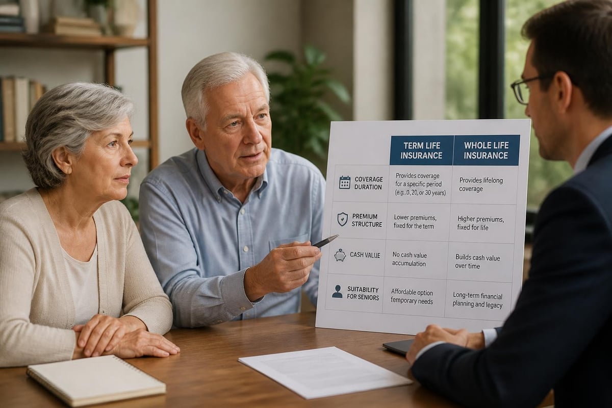 Affordable Life Insurance for Seniors in 2026 1 Term vs whole life insurance comparison
